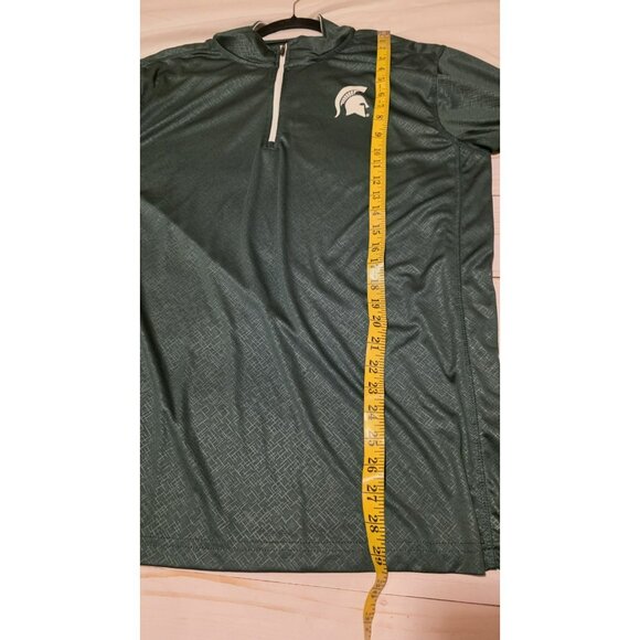 Michigan State Spartans Top Quarter Pullover Collegiate Football Mens XL MSU - Picture 5 of 5